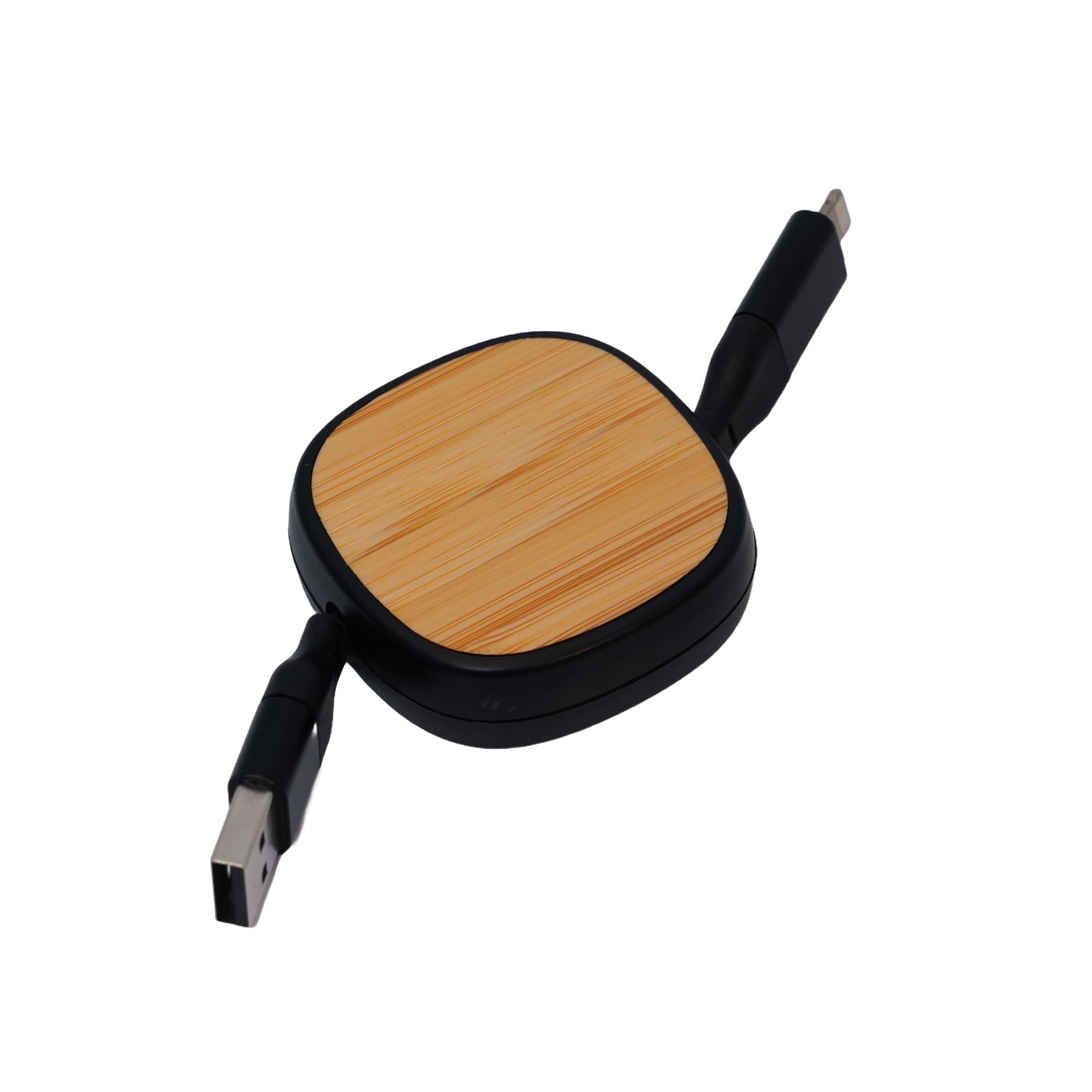 Custom Bamboo Charging Cable